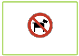 Honden niet gewenst sticker