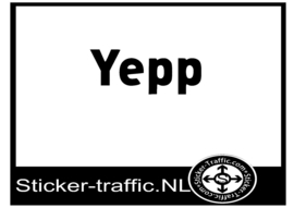 Yepp sticker
