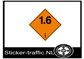 Ontplofbare stoffen en voorwerpen 1.6 sticker