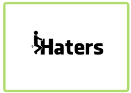 Haters sticker design 1