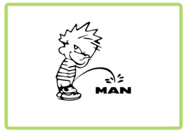 Calvin MAN sticker