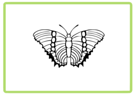 Vlinder sticker design 35