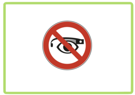 Slimme bril sticker
