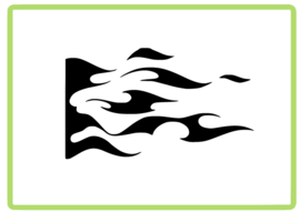 Vlammen sticker design 19