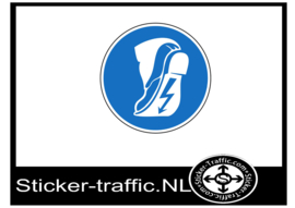 Geleidende schoenen sticker