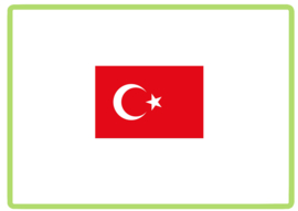 Turkije vlag sticker