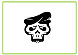 Skull sticker design 12
