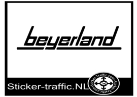 Beyerland caravan sticker 72cm lang x 17 cm hoog