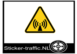 Niet ioniserende straling sticker