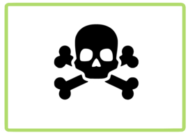 Skull sticker design 4
