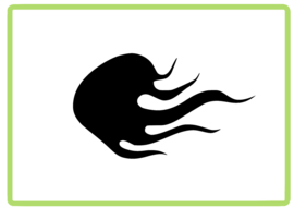 Vlammen sticker design 5