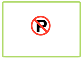 Parkeren verboden sticker