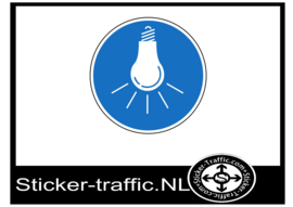 Lichten aan laten sticker