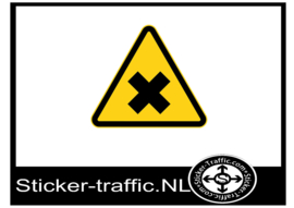 Irriterend of schadelijk waarschuwing sticker