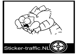 Simon cat design 26 sticker