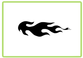 Vlammen sticker design 6
