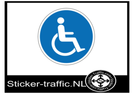 Rolstoel sticker