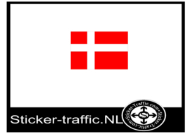 Deense vlag sticker