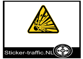 Ontploffingsgevaar sticker