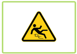 Uitglijden sticker