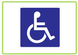 Mindervaliden sticker