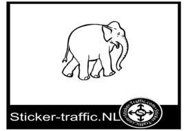 Olifant design 2 sticker