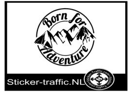 Born For Adventure caravan Camper sticker