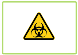 Biologisch gevaar sticker