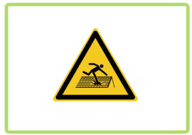 Onveilig dak sticker