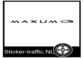 Maxum met logo 90 cm sticker