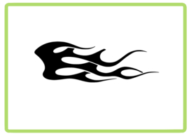 Vlammen sticker design 49