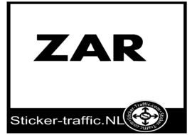 ZAR sticker