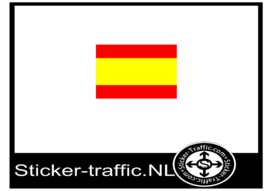 Spaanse vlag sticker