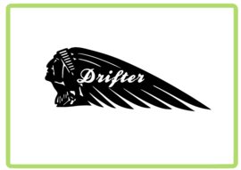Indian drifter tank sticker