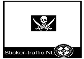 Piraten vlag sticker