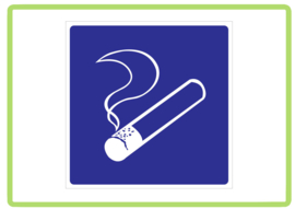 Roken toegestaan sticker