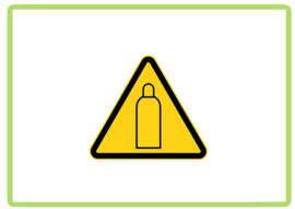 Gasfles sticker