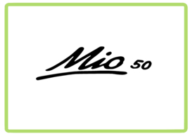 Mio 50 gestreept sticker