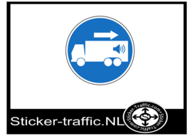 Achteruitrijsignaal sticker