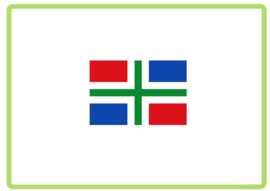 Groningen vlag sticker