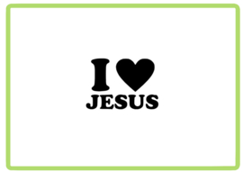 I love jesus sticker