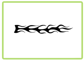 Vlammen sticker design 35