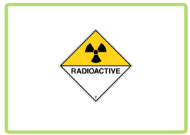 Radioactive sticker