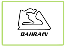 Sakhir Bahrain circuit sticker