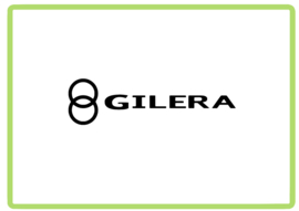 Gilera met logo sticker