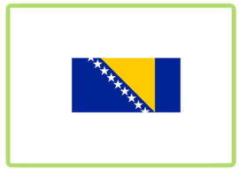Bosnie vlag sticker