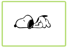 Snoopy sticker design 3