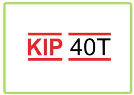 Kip 40 T met streep caravan en camper sticker