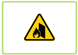 Brandwerende deuren sticker