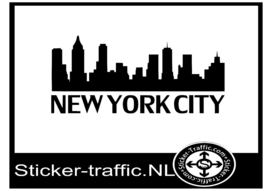 New York City skyline sticker